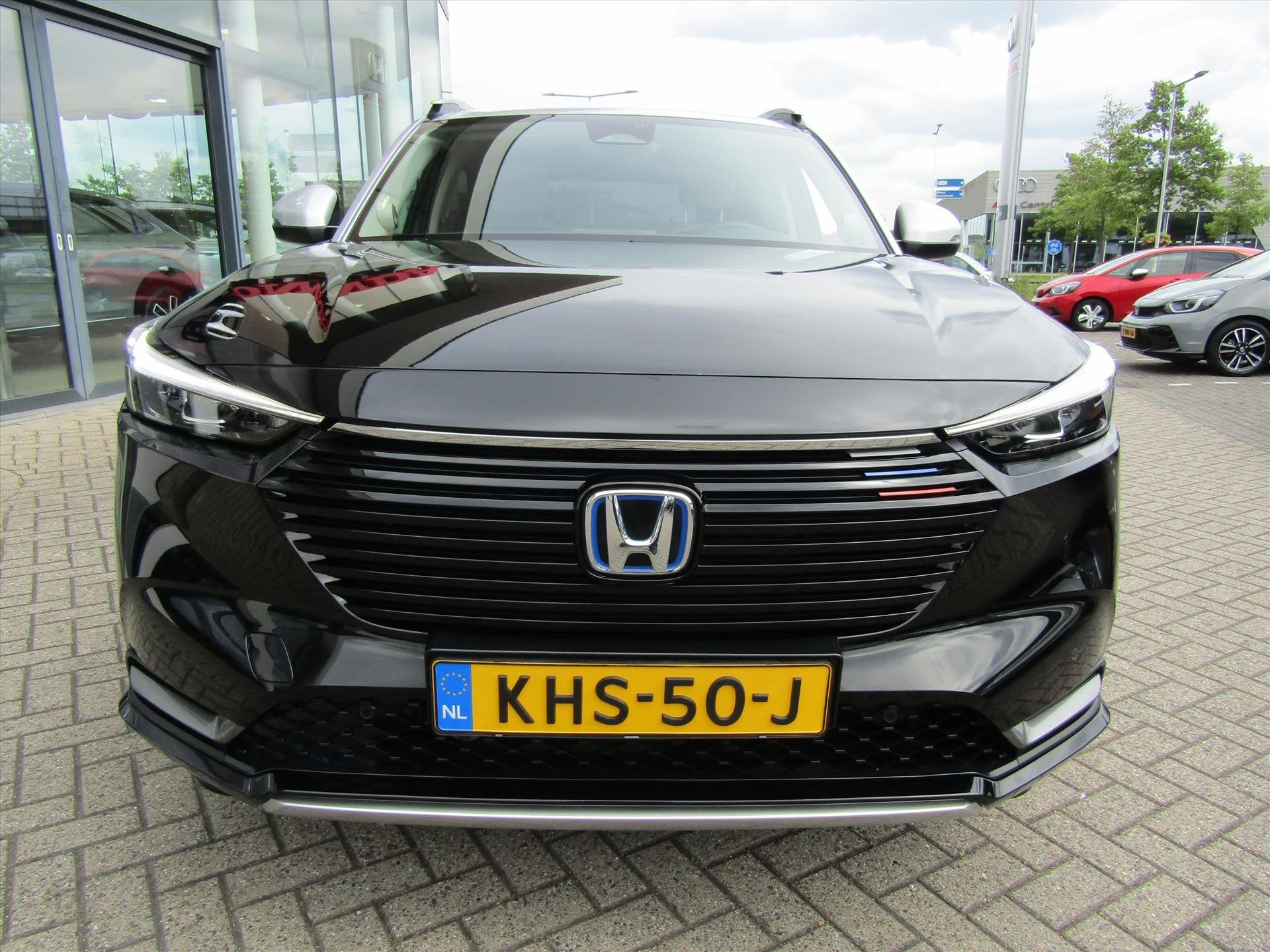 Honda HR-V 1.5 i-MMD 131pk CVT Advance Style, Auto's, Dealer onderhouden, Leder en Stof, Zwart, Bedrijf