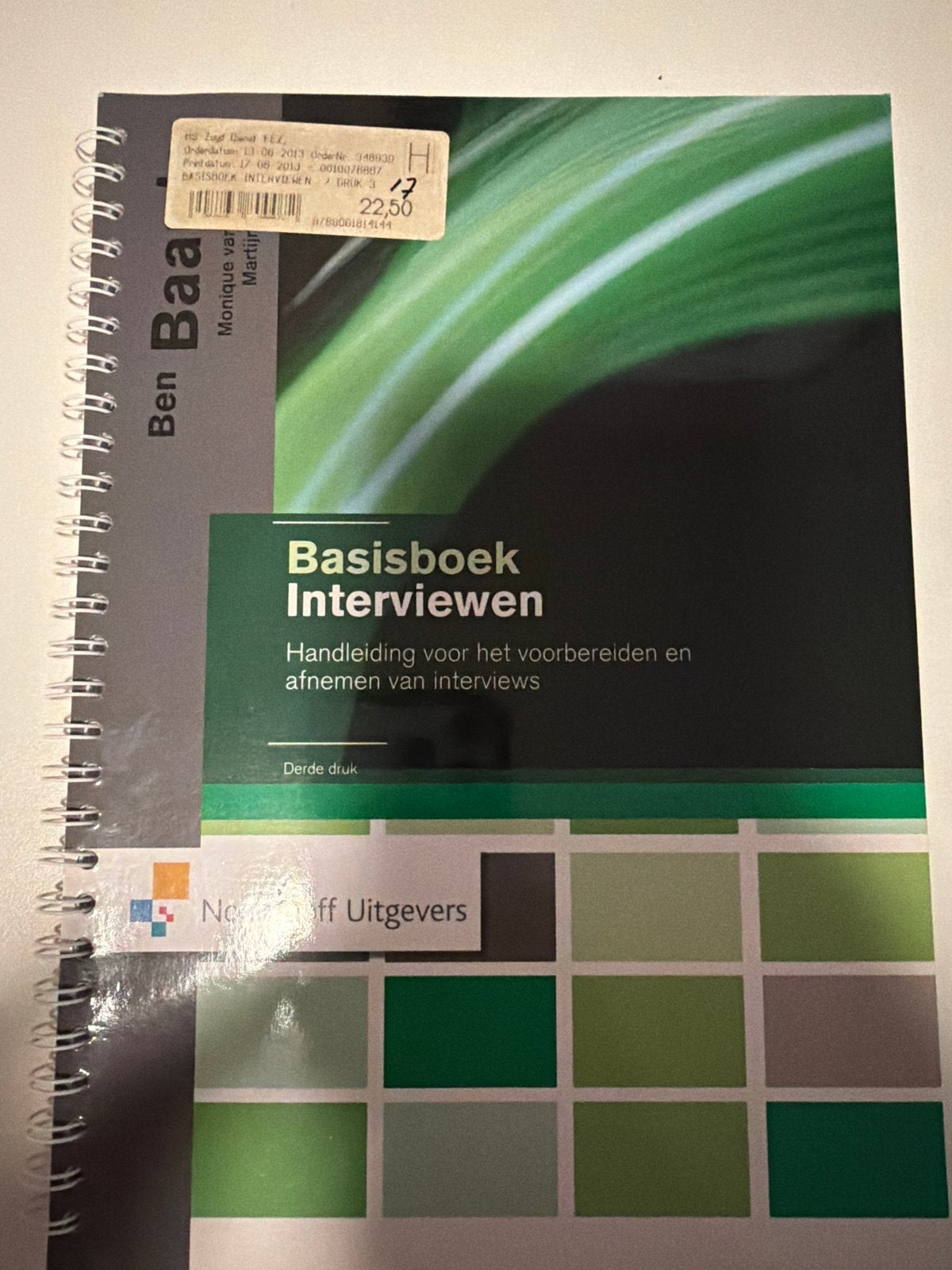 Basisboek Interviewen - Handleiding voor interviews, Ophalen of Verzenden, Gamma, Zo goed als nieuw, HBO