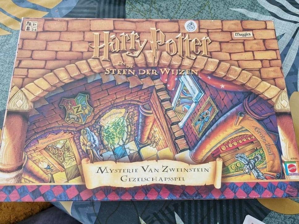 Harry Potter en de Steen der Wijzen Gezelschapsspel, Vijf spelers of meer, Ophalen, Gebruikt, Mattel / Dujardin