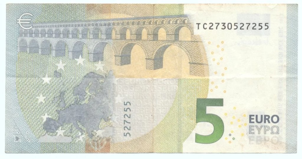 Ierland 5 euro-biljet 2013 Mario Draghi Misdruk, Postzegels en Munten, Bankbiljetten | Europa | Eurobiljetten, Ophalen of Verzenden