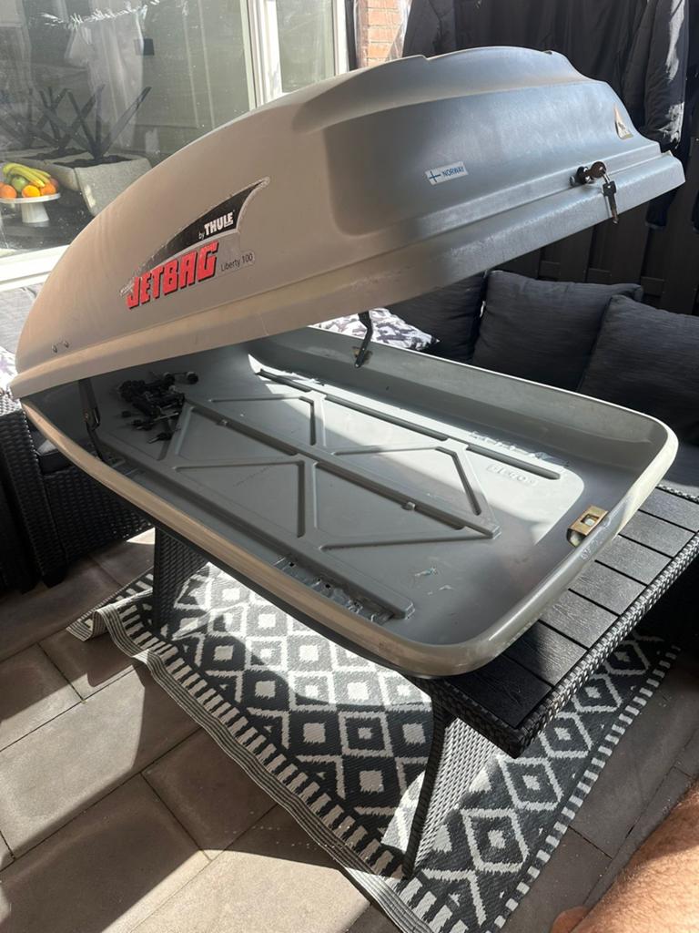 Thule Jetbag Liberty 100 dakkofer met originele VW dakdrager, Ophalen, Gebruikt