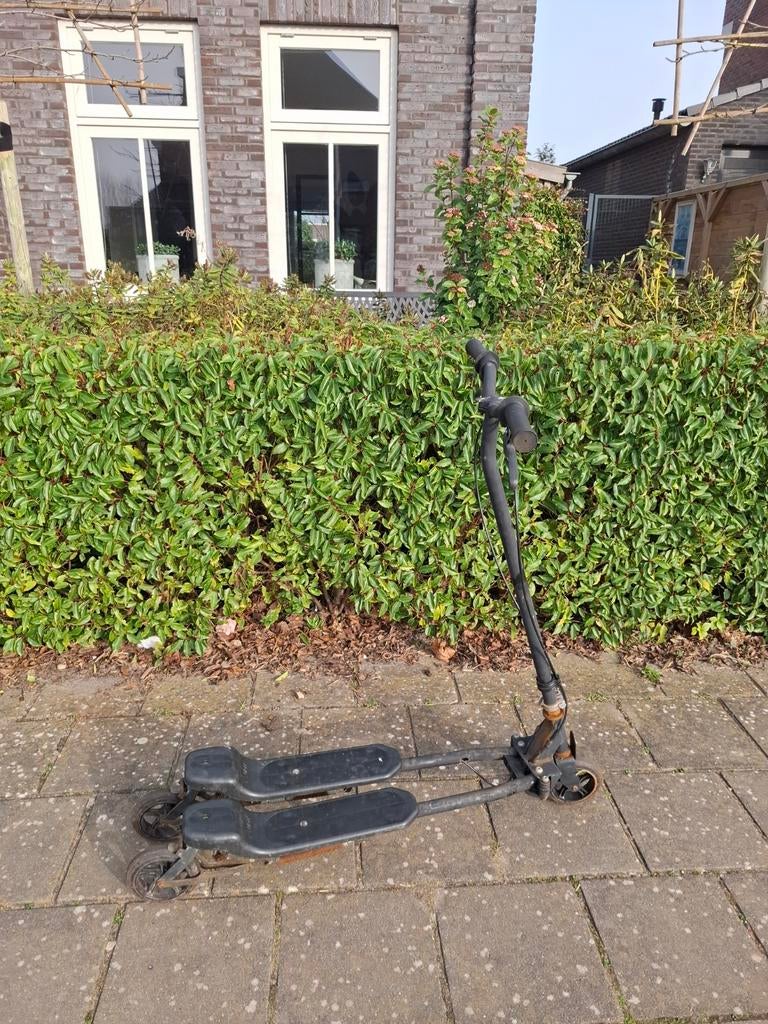 Driewielstep met twee voetenplaten - Side-by-side step, Fietsen en Brommers, Steps, Gebruikt, Overige typen, Ophalen of Verzenden