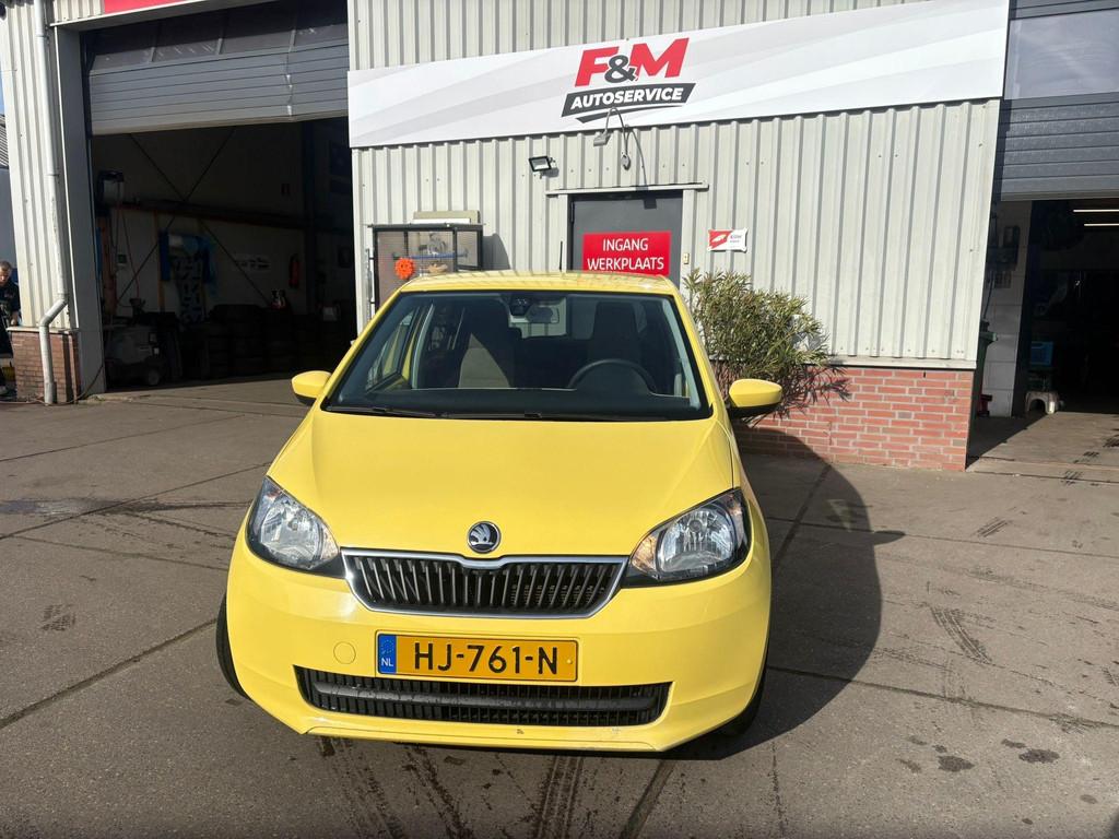 Skoda Citigo 1.0 Greentech Ambition Airco, cruise, stoelverw, Auto's, Skoda, Voorwielaandrijving, Stof, Gebruikt, Euro 6