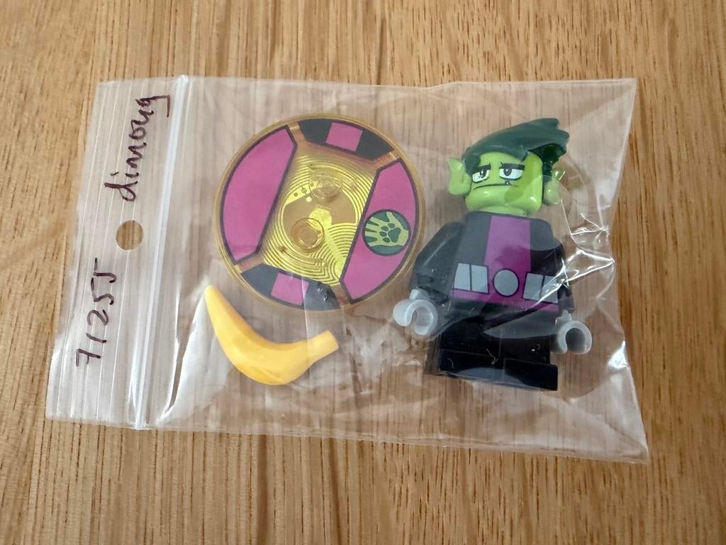 LEGO dim049 Beast Boy fig, disk uit set teen titans go 71255, Inclusief minifiguren, Overige thema's, Lego, Ophalen of Verzenden