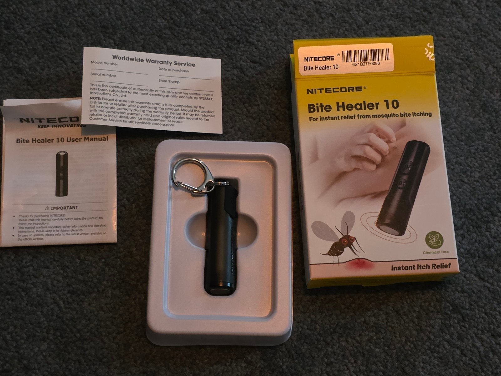 Nitecore Bite Healer 10 Black, insectenbeetheler, Verzenden, Zo goed als nieuw