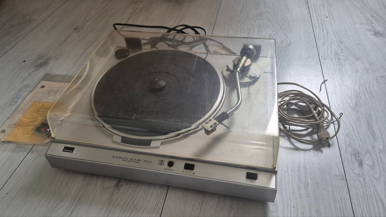 Sansui FR-D3 Direct-Drive Platenspeler met Nieuwe Naald, Gebruikt, Automatisch, Platenspeler, Ophalen