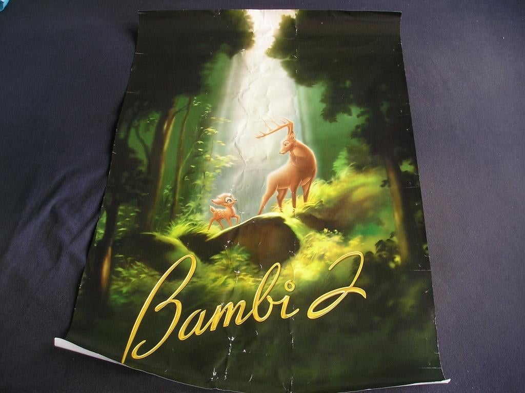 Disney poster, Ophalen of Verzenden, Bambi of Dumbo, Zo goed als nieuw, Plaatje of Poster