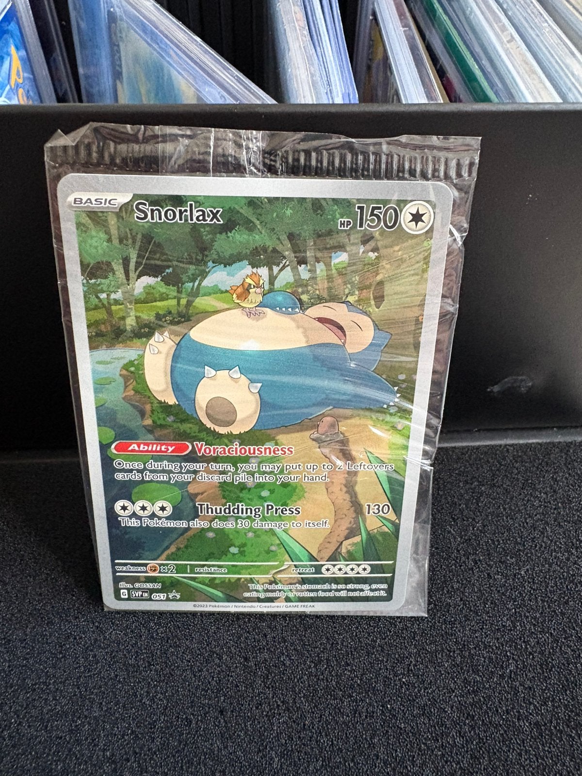 Snorlax promo 151 sealed, Ophalen of Verzenden, Zo goed als nieuw, Meerdere kaarten, Foil