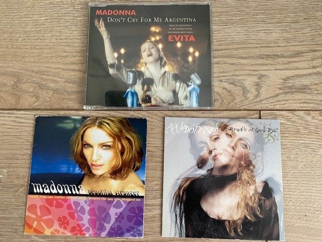 3 CD's Singles Madonna, Ophalen, Gebruikt