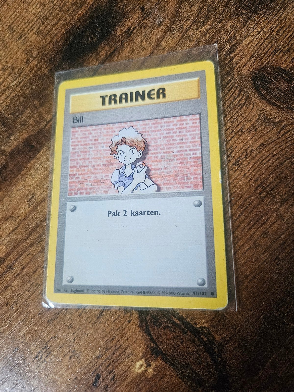 Pokémon Trainer Kaart - Bill (91/102) - Base Set, Hobby en Vrije tijd, Verzamelkaartspellen | Pokémon, Gebruikt, Losse kaart, Ophalen of Verzenden