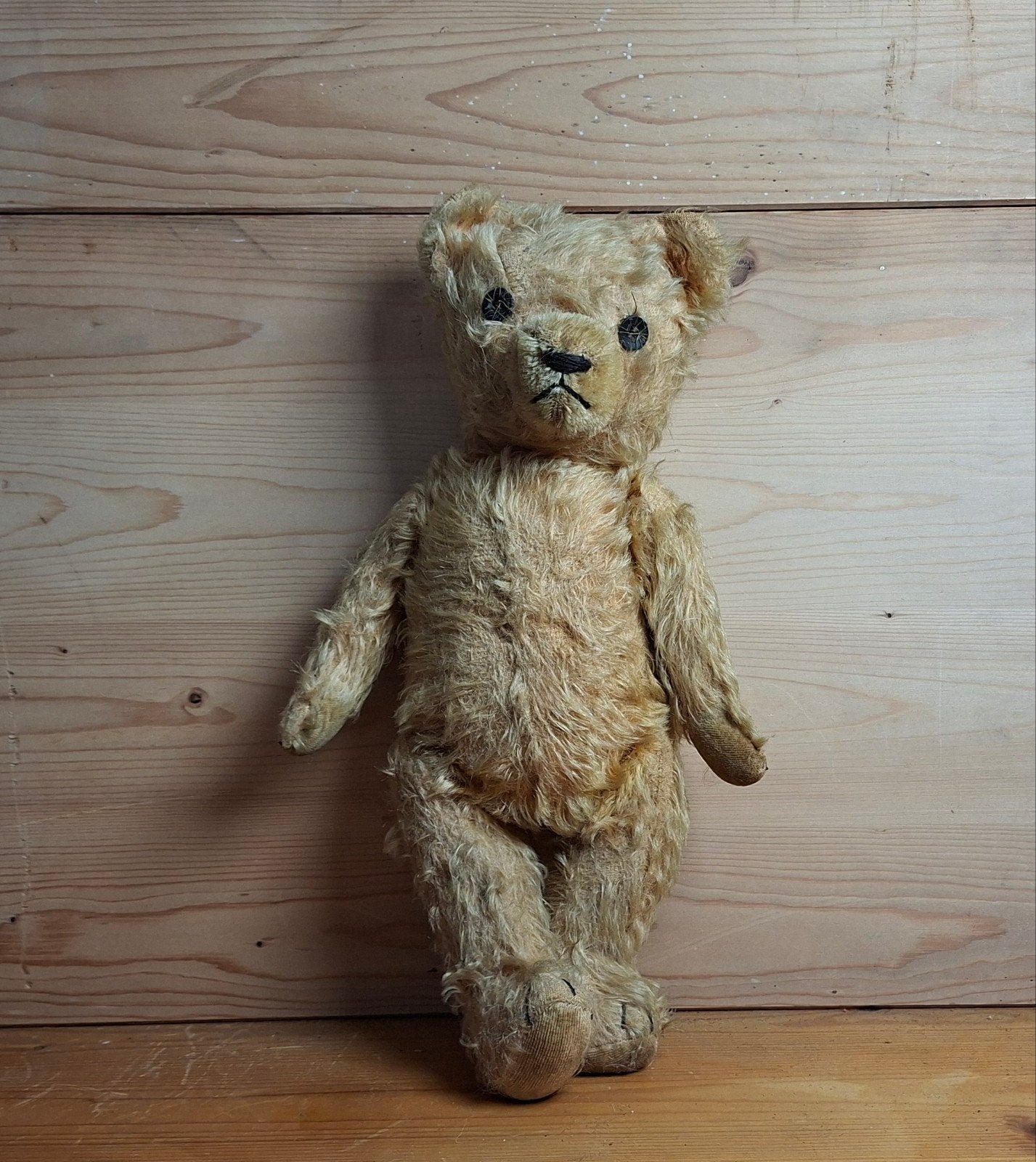 vintage beer oude teddy beer, Ophalen of Verzenden, Zo goed als nieuw, Stoffen beer, Overige merken