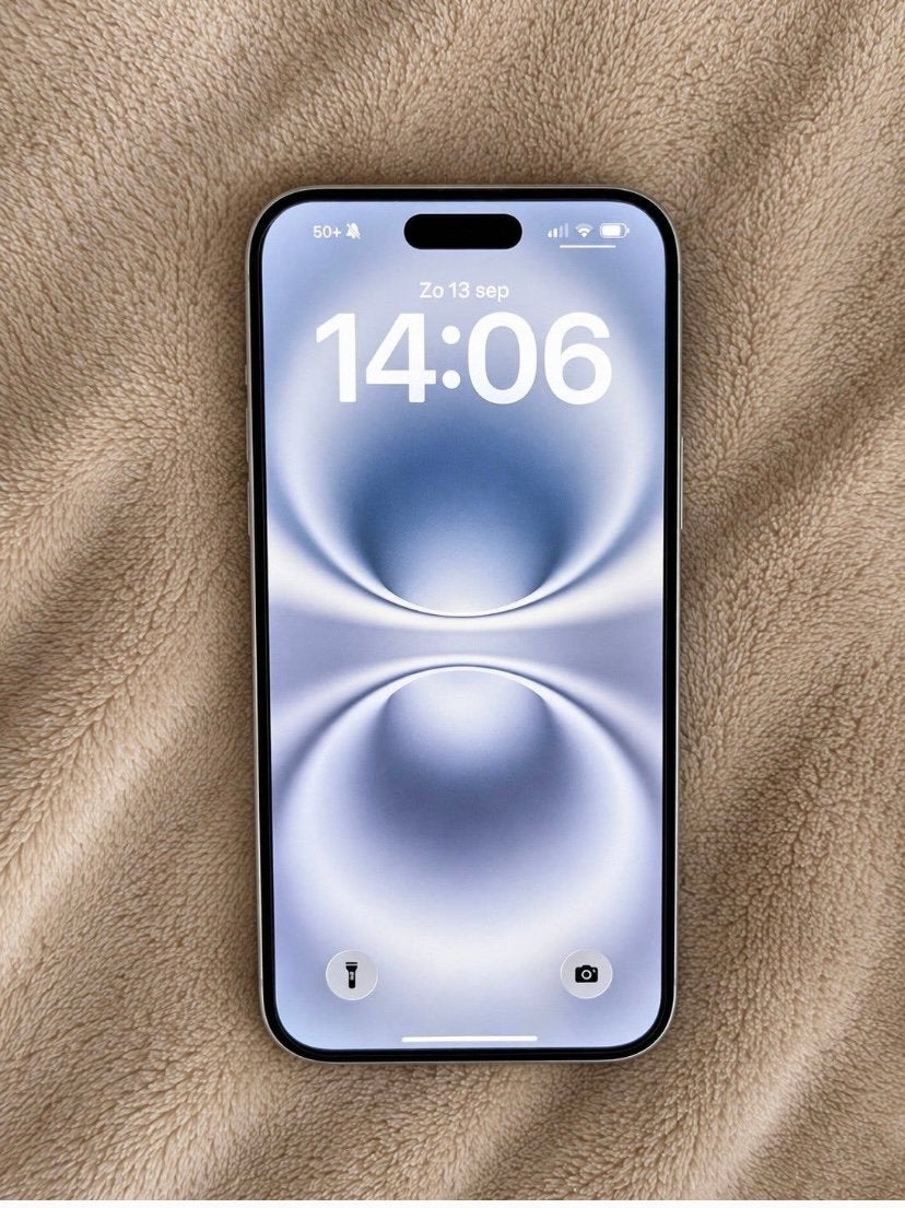 iPhone 16 Plus 128GB | Als nieuw, Ophalen of Verzenden, Zo goed als nieuw, Wit, 128 GB