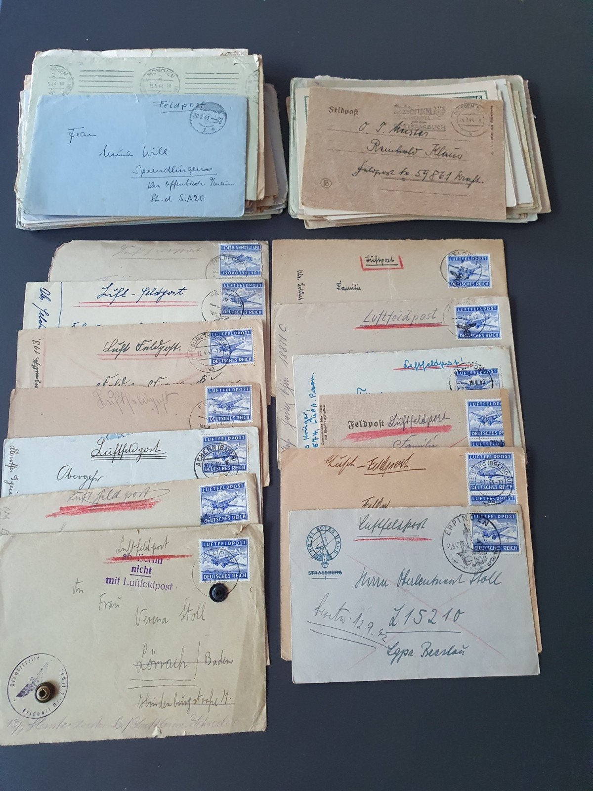 Grote collectie Duitse Feldpost en Luftfeldpost WOII, Ophalen of Verzenden, Duitsland