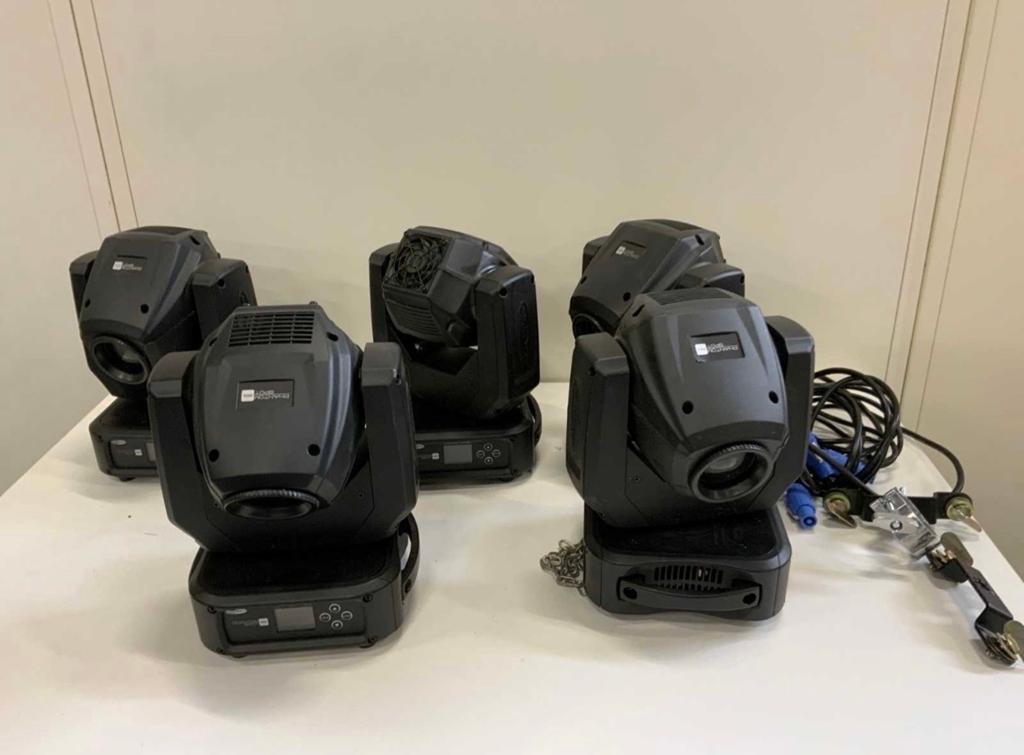 5x Showtec Phantom Spot 65 Moving Head met kabels, Muziek en Instrumenten, Licht en Laser, Ophalen of Verzenden, Gebruikt, Licht