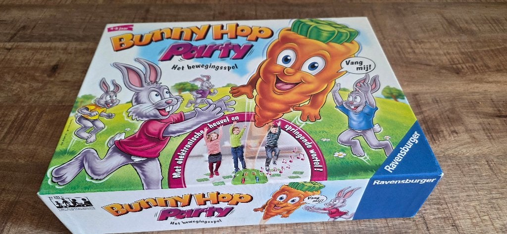 bunny hop party spel, Hobby en Vrije tijd, Gezelschapsspellen | Bordspellen, Ophalen of Verzenden, Gebruikt