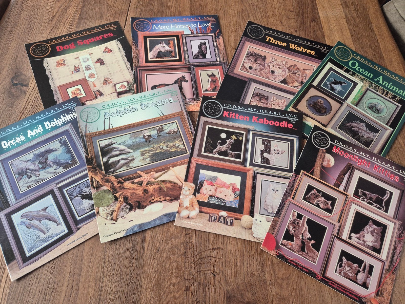 Diverse borduurboeken/patronen (34), Boeken, Hobby en Vrije tijd, Ophalen of Verzenden, Zo goed als nieuw, Breien en Haken
