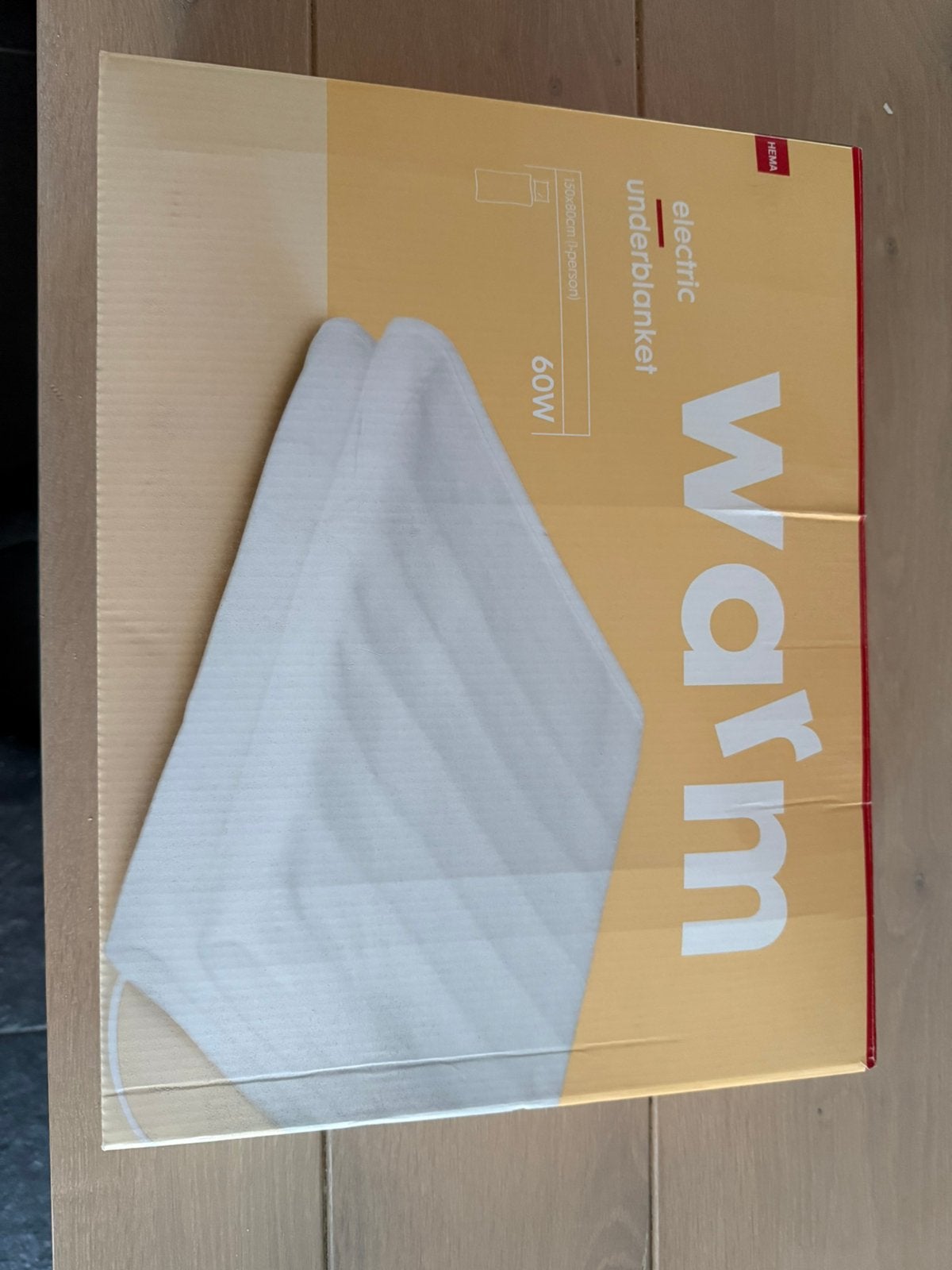 Hema warmte deken/ underblanket, Huis en Inrichting, Eenpersoons, Wit, Nieuw, Ophalen of Verzenden