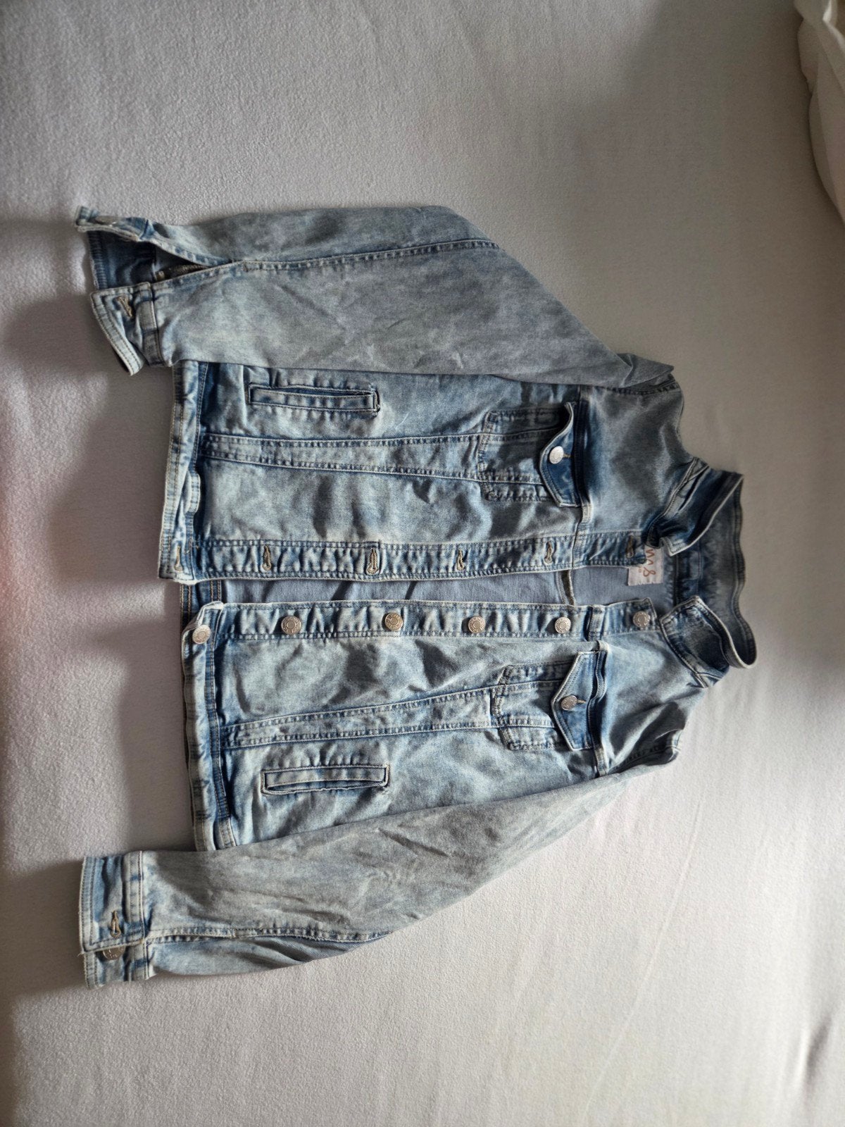 Spijkerjasje MS maat 46, Ophalen of Verzenden, Zo goed als nieuw, Maat 46/48 (XL) of groter, Blauw