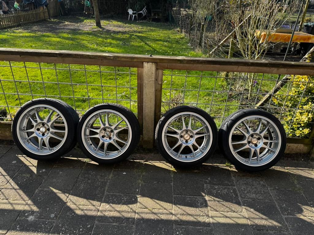 4 Dotz velgen 18 inch 4x100, Ophalen, 18 inch, Gebruikt, Banden en Velgen