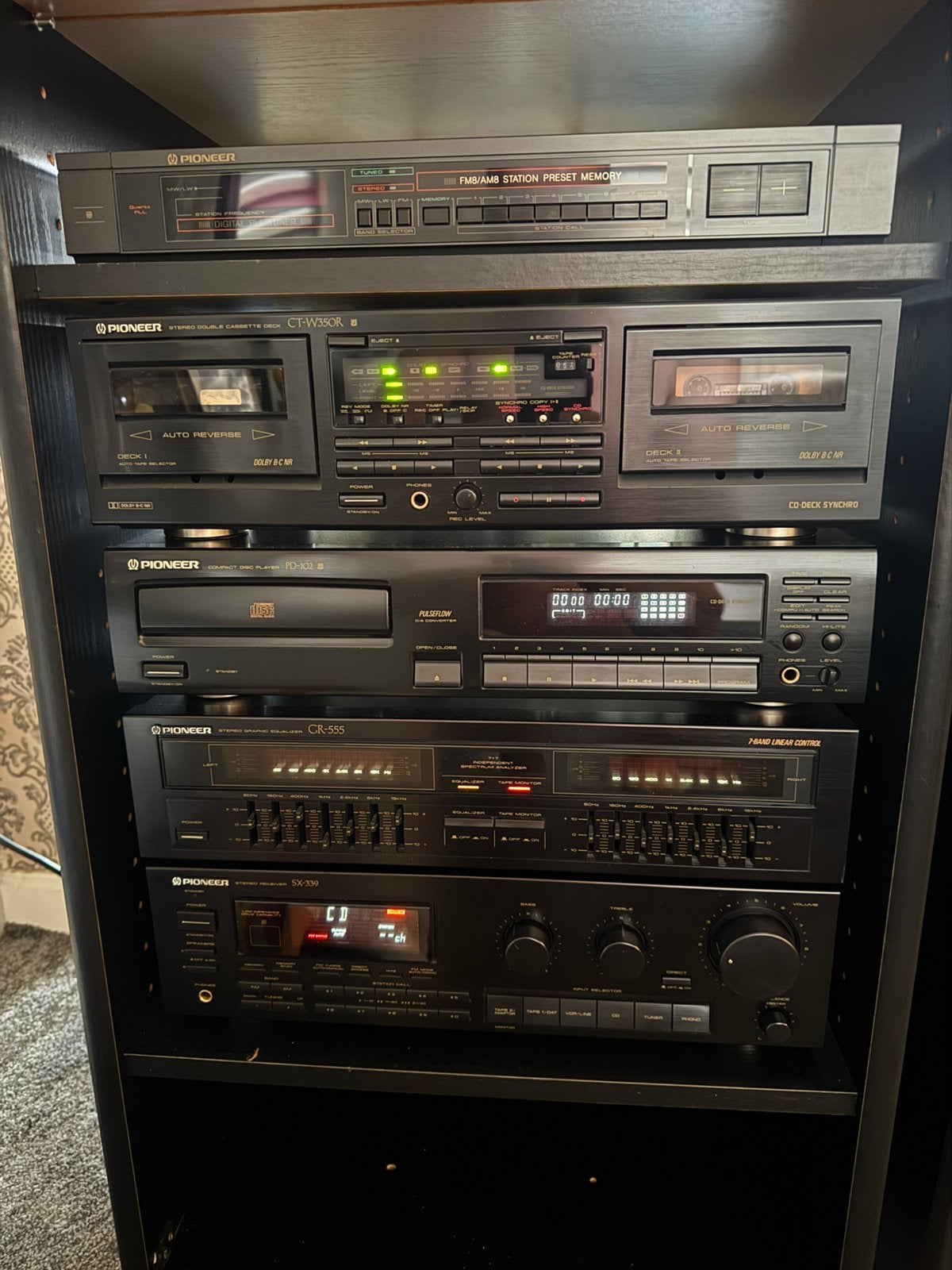 Pioneer toren CTW 42cm, Audio, Tv en Foto, Stereo-sets, Ophalen, Zo goed als nieuw, Pioneer