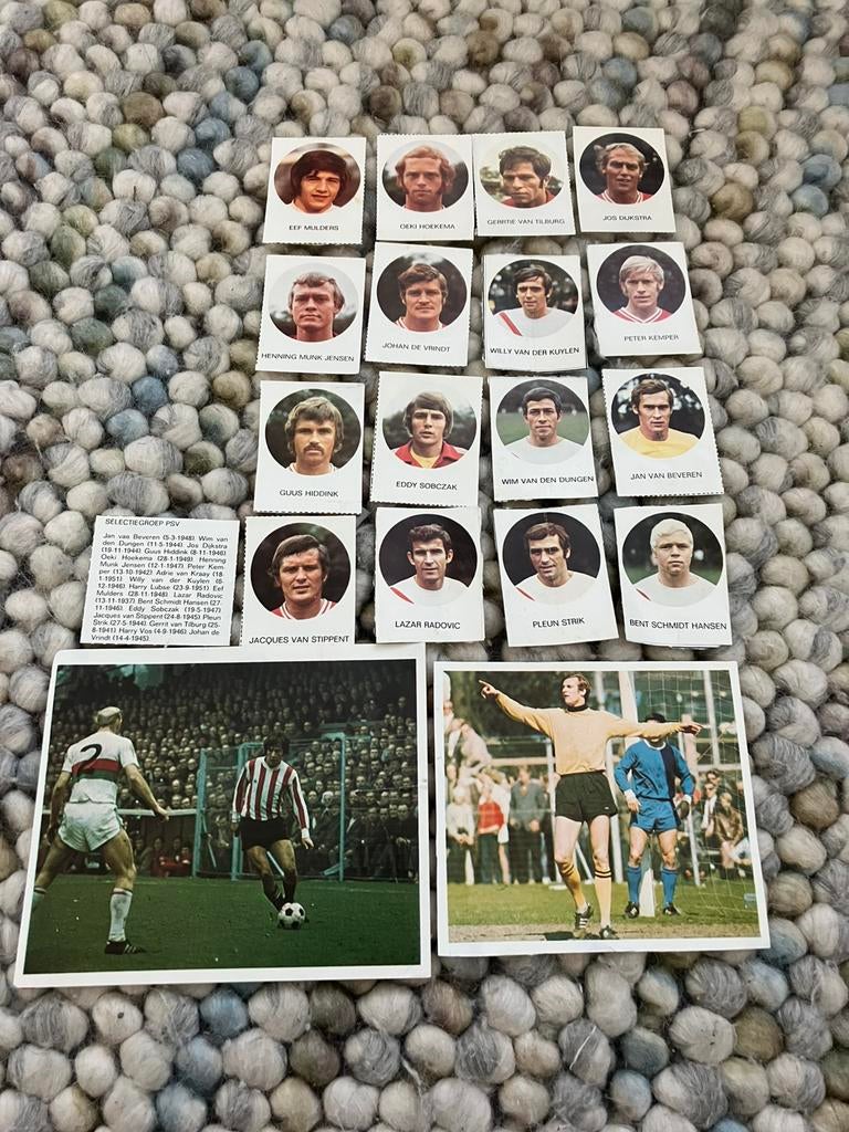 Psv 1-0 panini 1971-1972, Ophalen of Verzenden, Gebruikt, PSV, Poster, Plaatje of Sticker