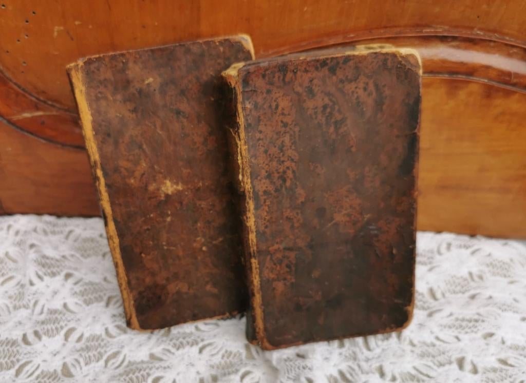 Antieke boeken 1785 set van 2, voor de Poolse koning Miekje, Ophalen of Verzenden