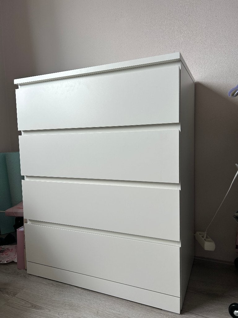 IKEA MALM ladekast met 4 lades, Ophalen, Overige materialen, 100 tot 150 cm, 50 tot 100 cm