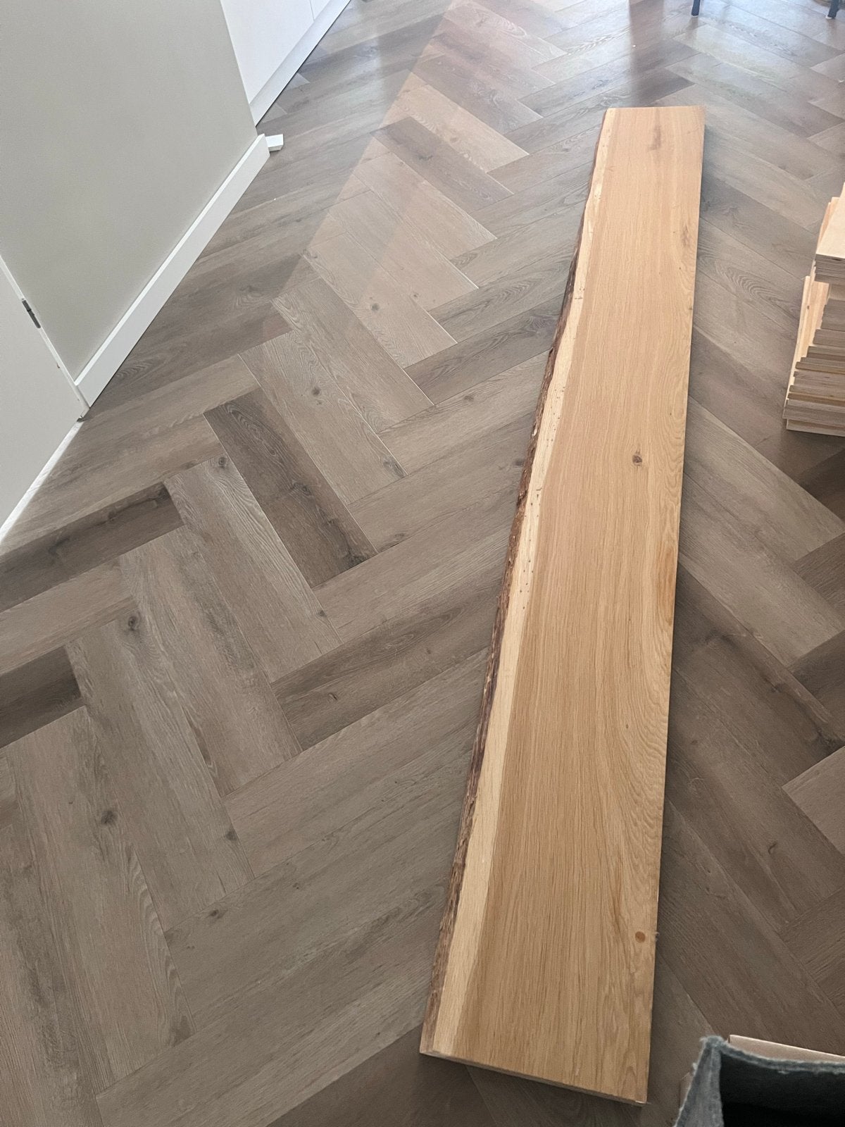 Massief eiken blinde wandplank - 250x30x5 cm, Ophalen, Nieuw
