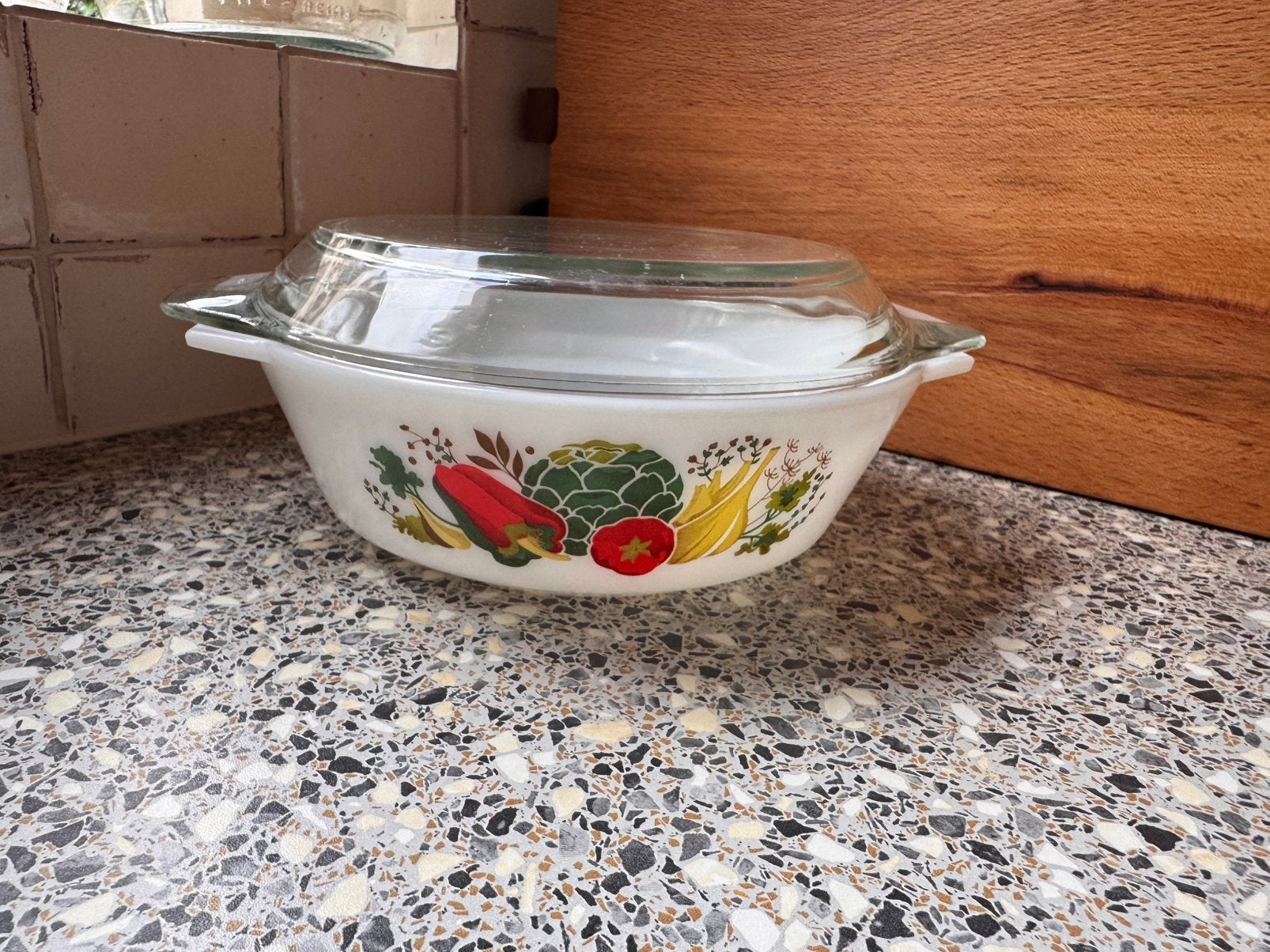 JAJ Pyrex England Market Garden ovenschaal, Antiek en Kunst, Ophalen of Verzenden