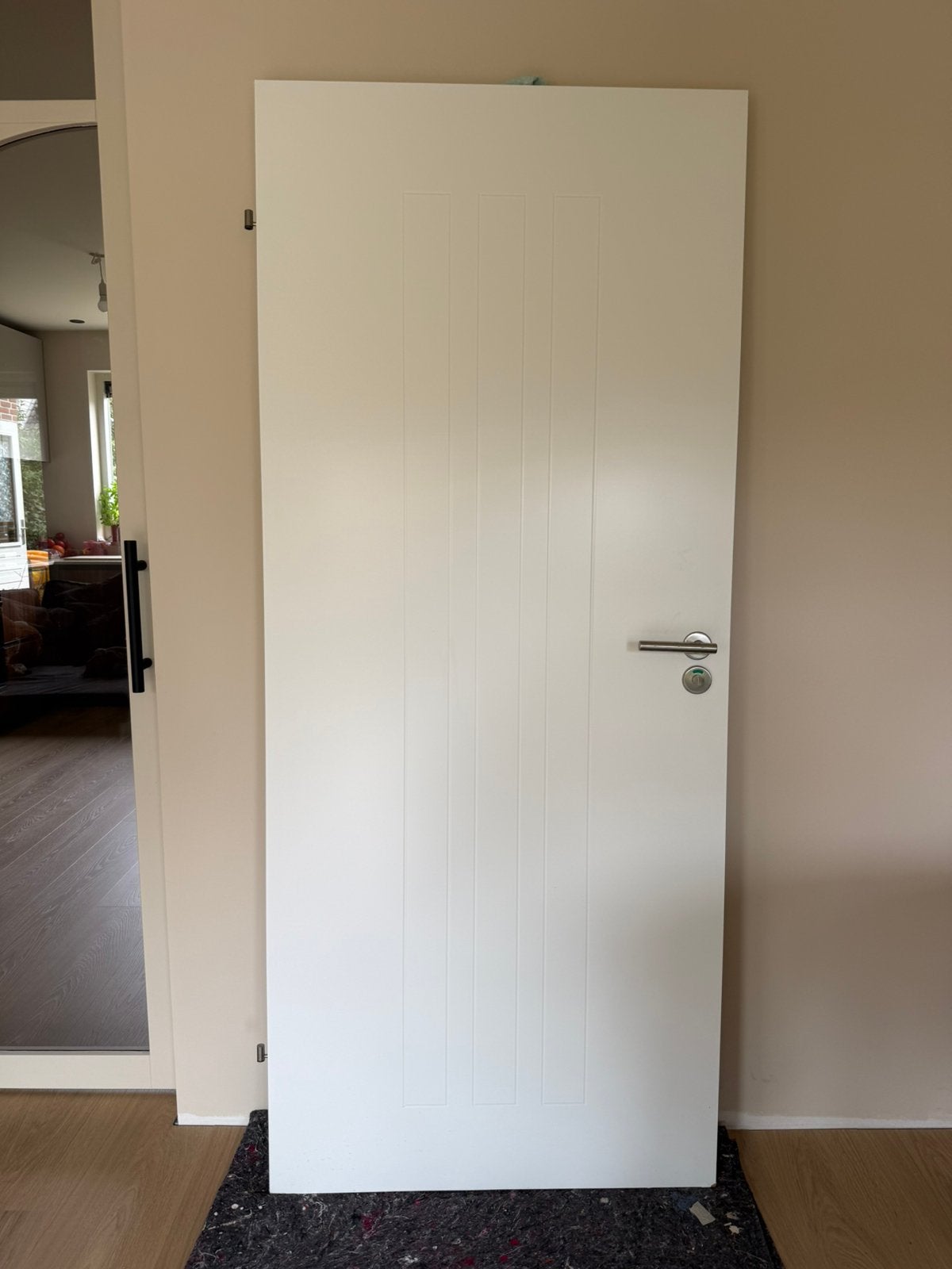 Svedex opdekdeur met slot H200,5xB85, Ophalen, Gebruikt, 80 tot 100 cm, Binnendeur