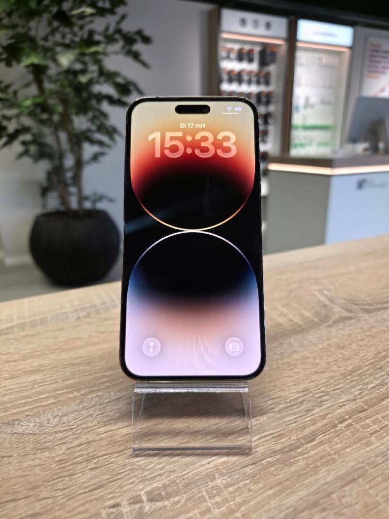 iPhone 14 Pro Max 128GB Goud Batterij 100% 2 jaar garantie, 128 GB, Ophalen of Verzenden, Zo goed als nieuw, Anjelierstraat 2