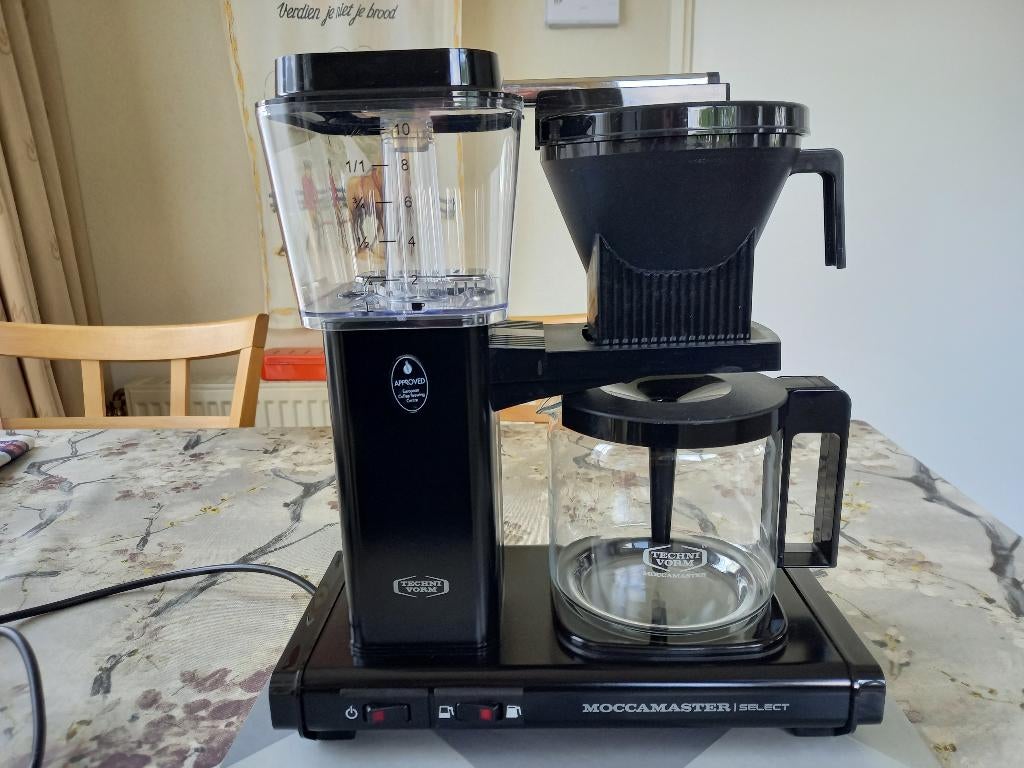 Douwe Egberts Technivorm Moccamaster select, Koffiemachine, Gemalen koffie, Zo goed als nieuw, 4 tot 10 kopjes