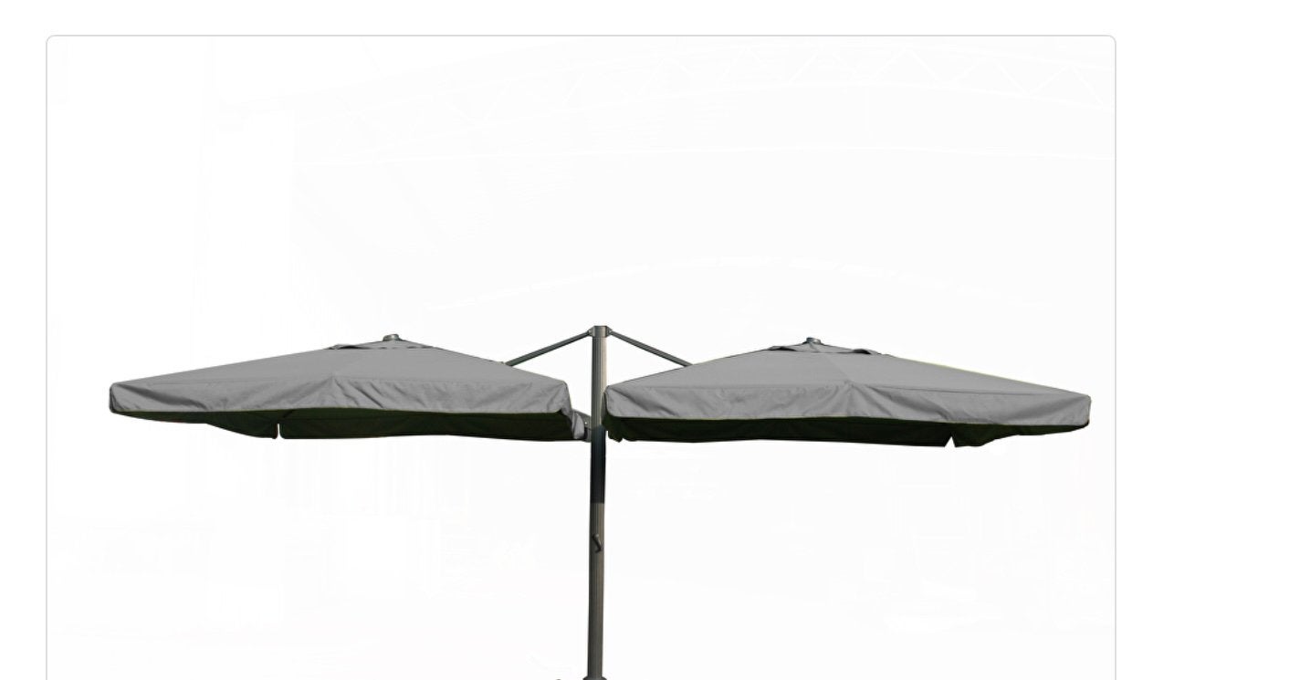 Dubbele parasol, Ophalen, Gebruikt