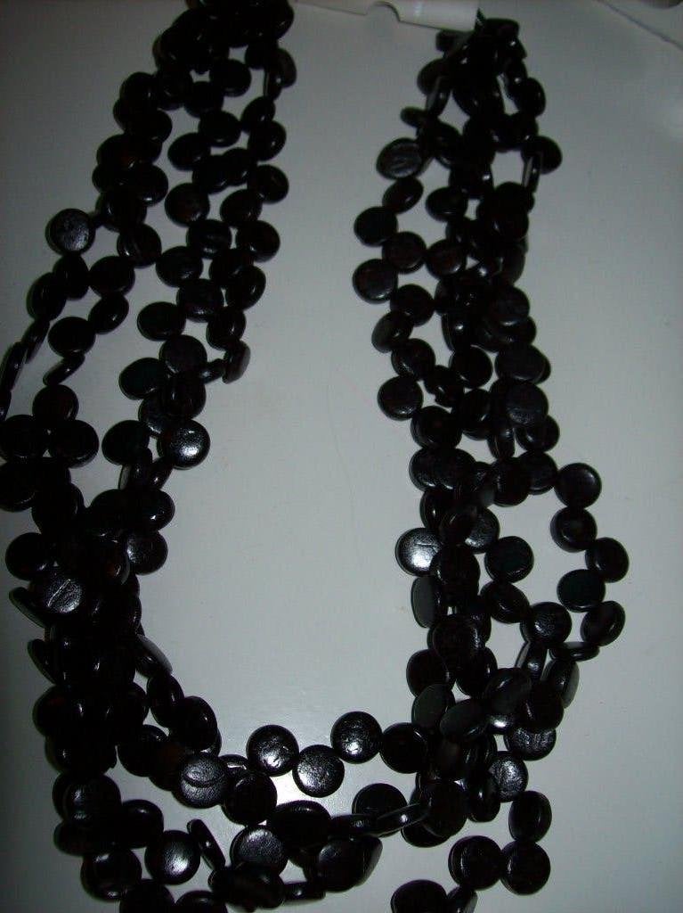 Ketting Zwarte Mooie Steentjes model Meerdere lagen, Sieraden, Tassen en Uiterlijk, Kettingen, Verzenden, Zwart, Nieuw, Steen of Mineraal
