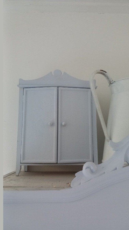 oud blauw kastje, Antiek en Kunst, Ophalen