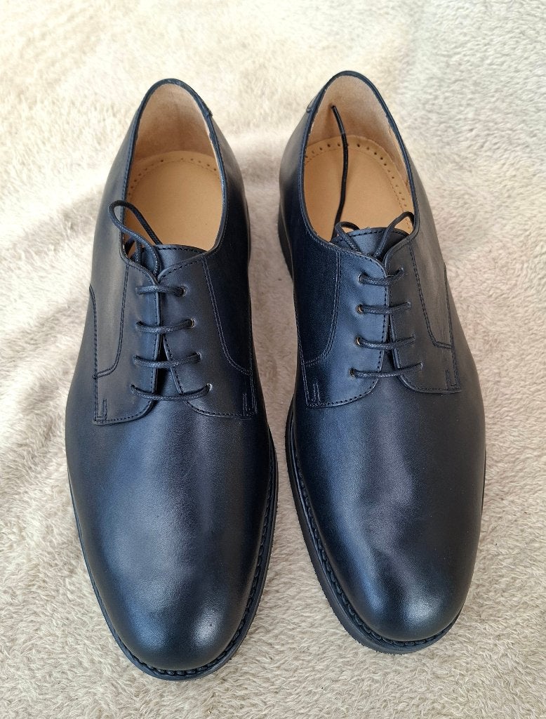 Zwarte Leren Veterschoenen, maat 40, Zwart, Nieuw, Ophalen of Verzenden, Defensie / KPU