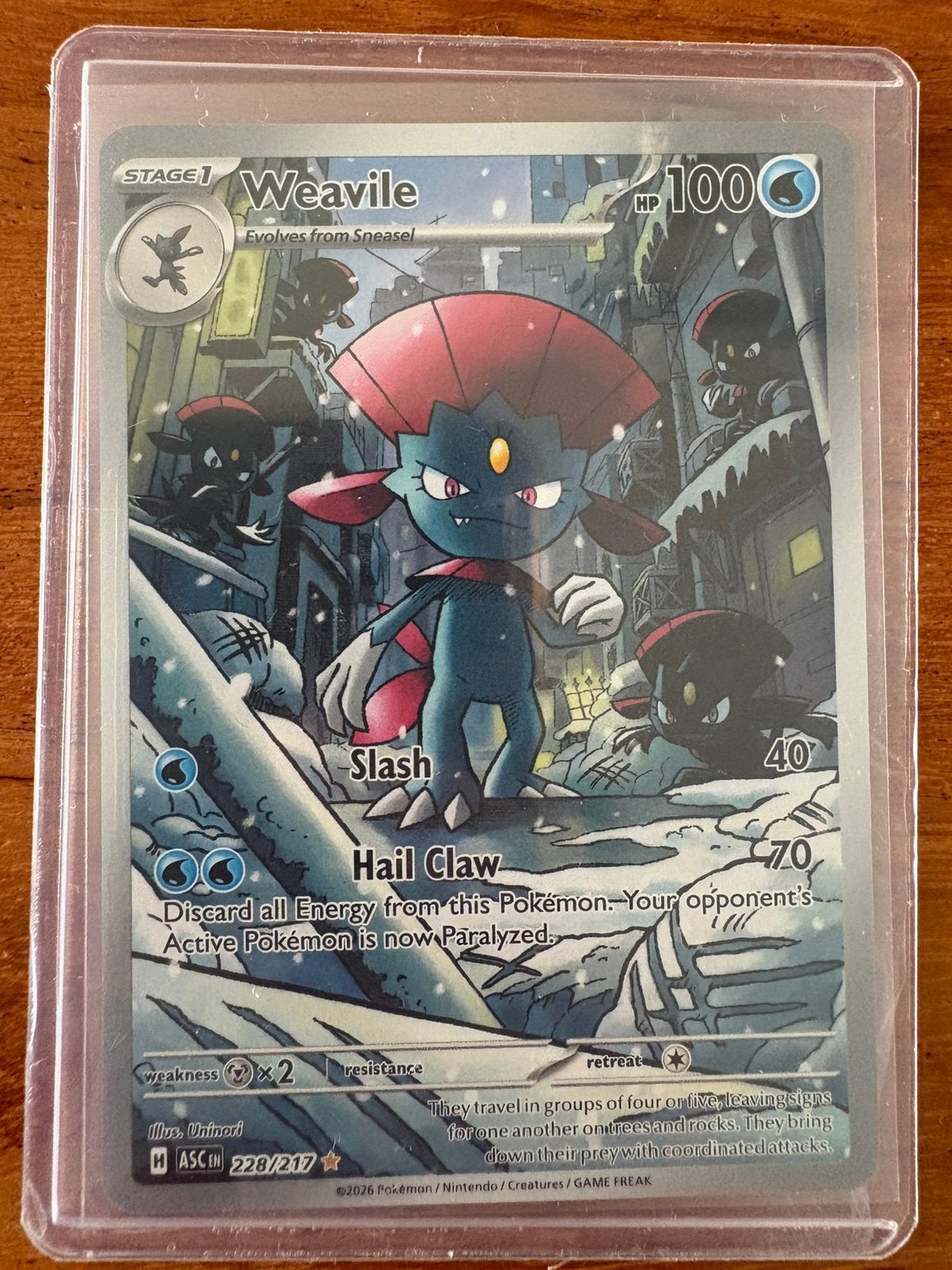Weavile (ASC 228) - ENG, Ophalen of Verzenden, Zo goed als nieuw