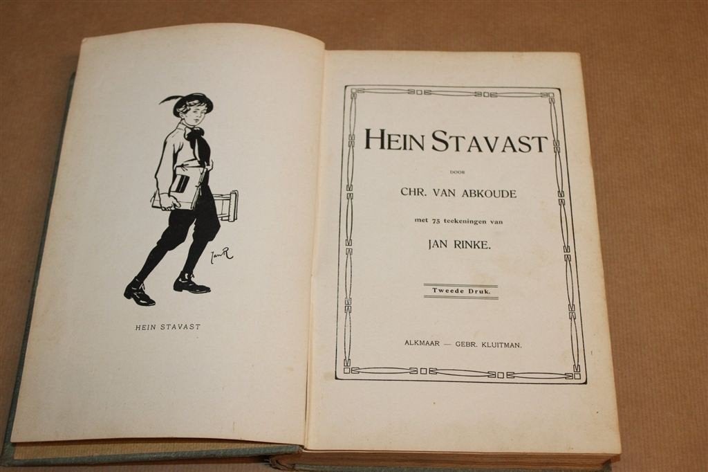 Hein Stavast — Vintage Jongensboek Abkoude, 2e dr 1911, Verzenden, Gelezen
