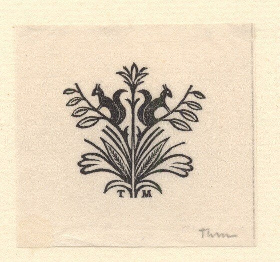 1768 Ex Libris Nederland : Thijs Mauve, 1958, Verzenden, Ex libris