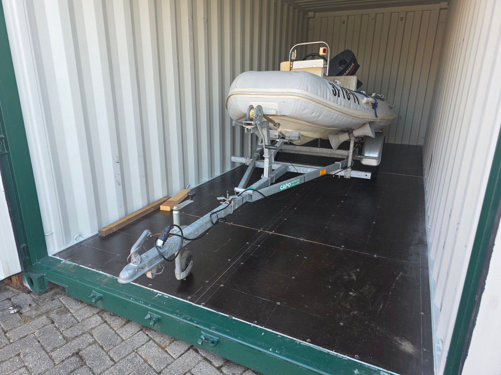 Dromor Rib 2004 met 30pk Yamaha BB-motor en trailer, Watersport en Boten, Rubberboten, Ophalen, Gebruikt, Inclusief motor, Yamaha