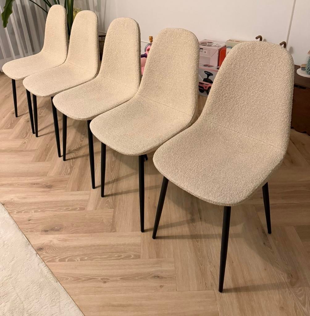 Kick eetkamerstoelen Mees - Beige, Ophalen, Overige materialen, Gebruikt, Overige kleuren