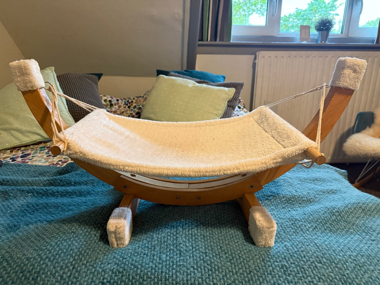Kattenhangmat, Ophalen, Zo goed als nieuw