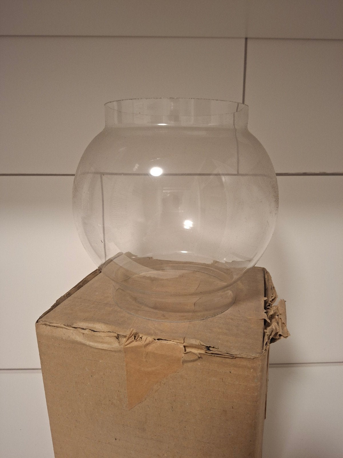 Pinda kauwgomballen glas glazen bokaal globe new old stock, Verzamelen, Automaten | Overige, Ophalen, Nieuw
