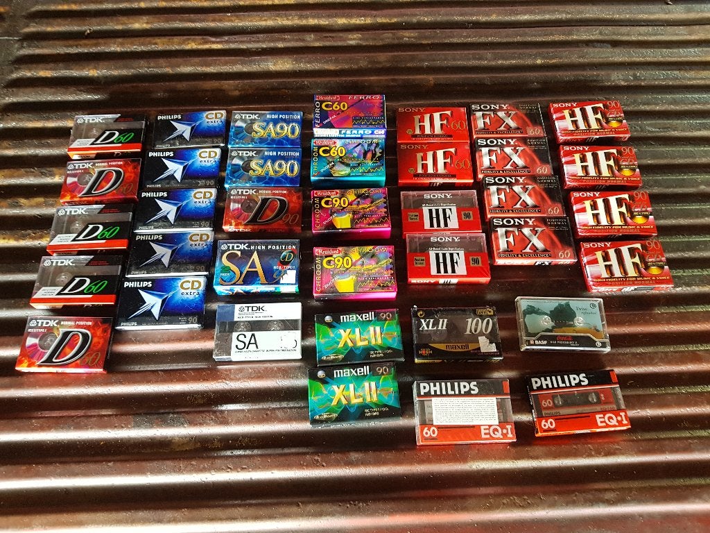 Nieuw Vintage 60 90 100 cassettebandjes ongeopend NOS OVP, 2 t/m 25 bandjes, Overige genres, Ophalen of Verzenden, Nieuw in verpakking