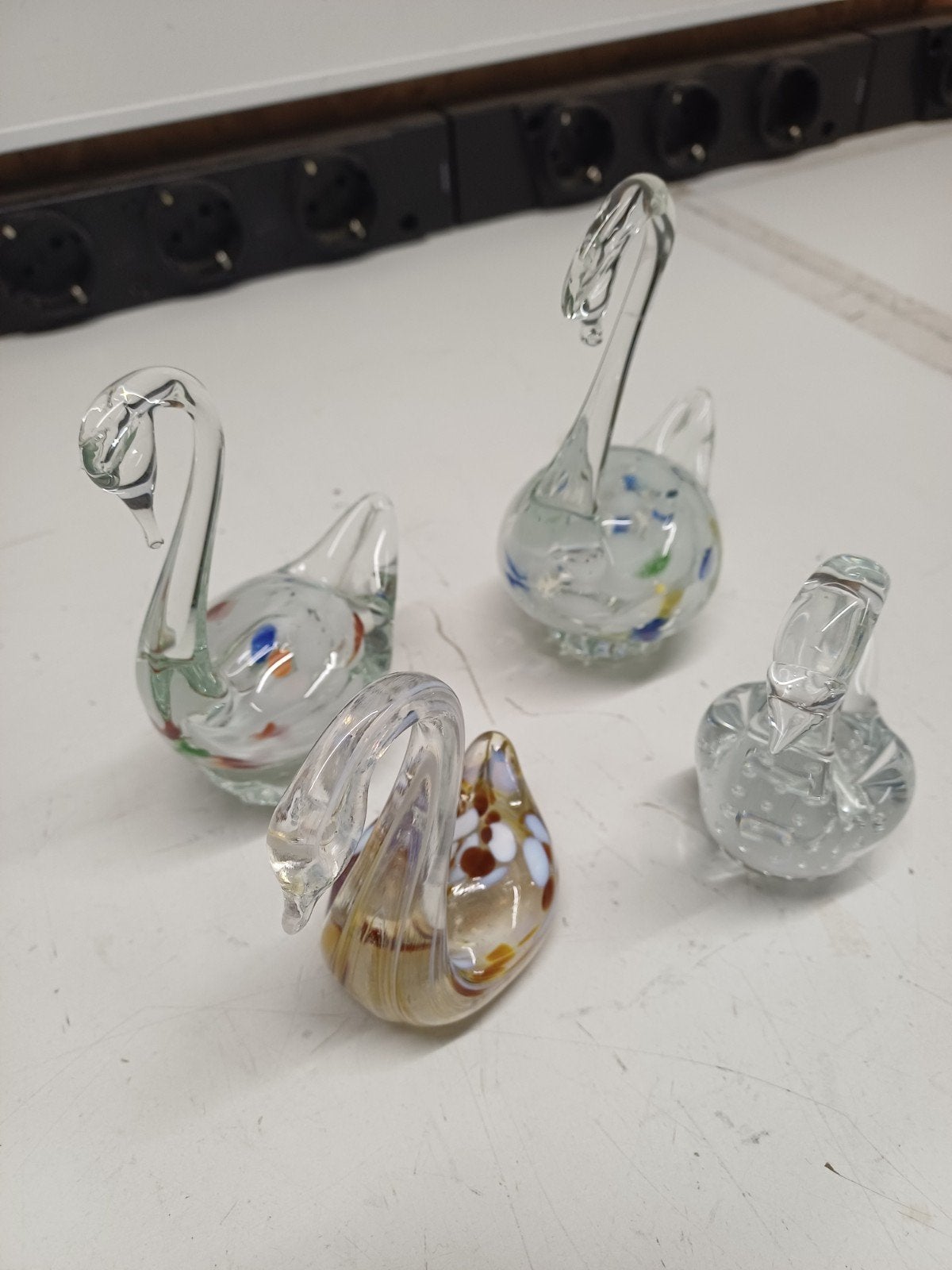 4x Glazen Zwanen Decoratie - Diverse Maten, Ophalen of Verzenden