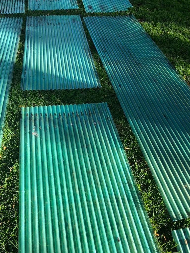 14 stuks platen pvc golfplaten gebruikt, Doe-het-zelf en Verbouw, Platen en Panelen, Ophalen, Gebruikt, Overige materialen, Minder dan 20 mm