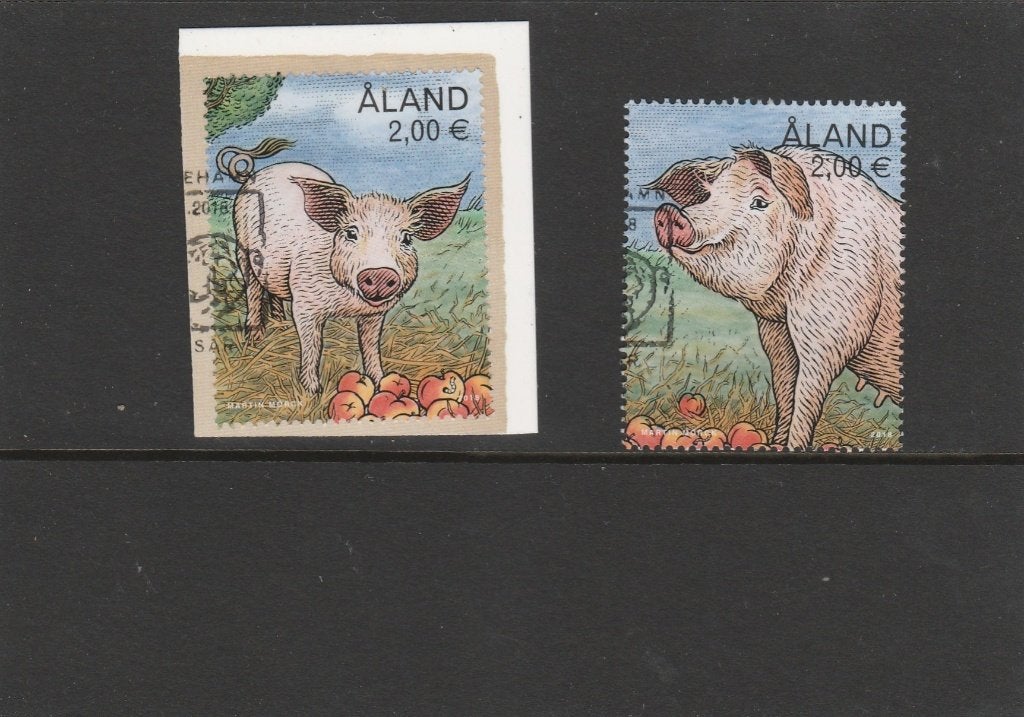 ALAND KNOR KNOR GESTEMPELD, Postzegels en Munten, Verzenden, Finland, Gestempeld