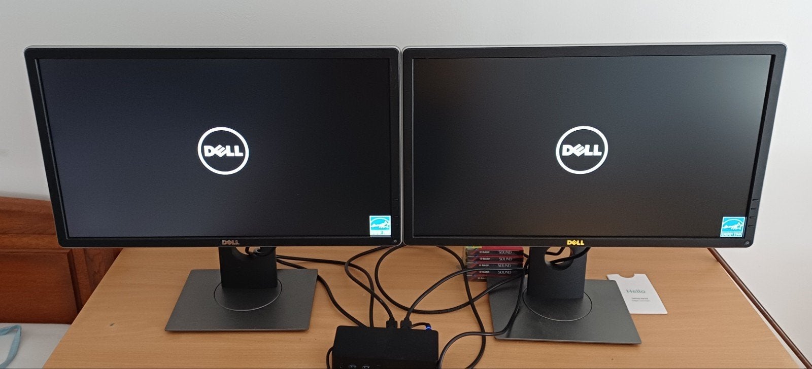 2x Dell P2414H 24" Full HD IPS monitor – compleet met kabels, Computers en Software, Monitoren, Ophalen, DVI, IPS, Full HD