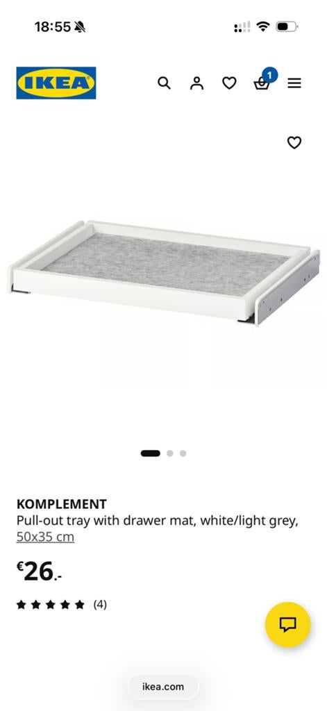 IKEA PAX drawer, Ophalen of Verzenden, Zo goed als nieuw, 50 tot 75 cm, 50 tot 100 cm