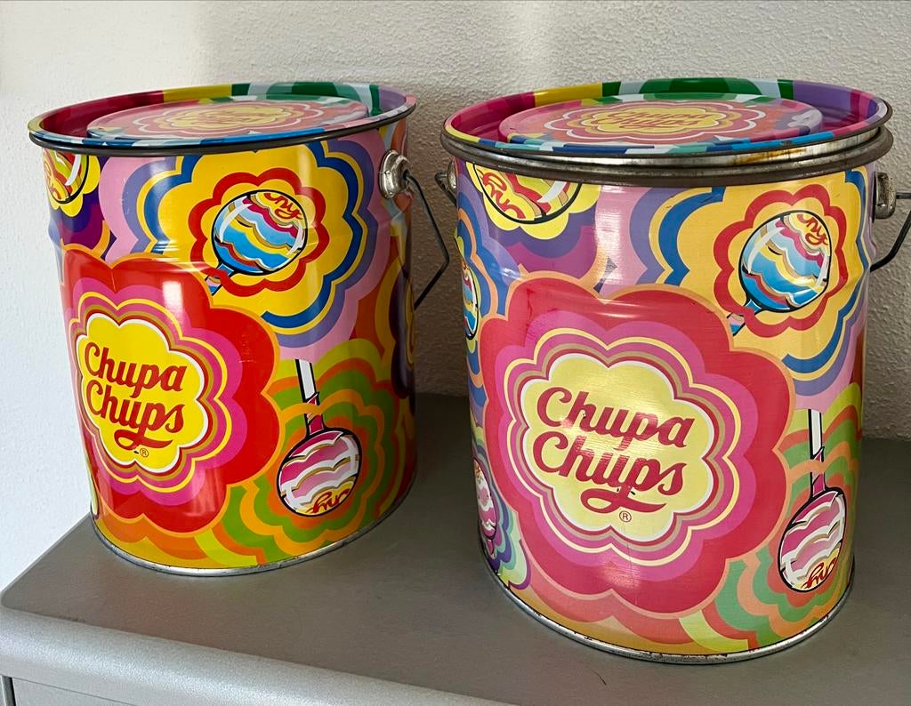 Chupa Chups blikken emmers, Verzamelen, Ophalen of Verzenden, Zo goed als nieuw